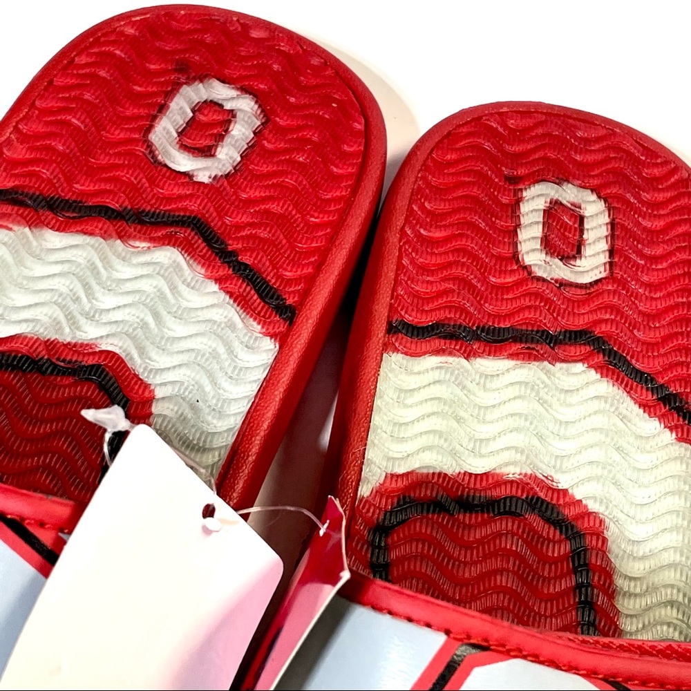 Foco OSU Ohio State Men’s Buckeyes Flip-Flop Slip-On Slippers Sz L 11-12 New - Picture 2 of 13